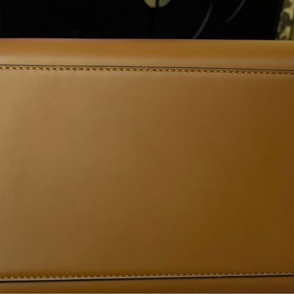 Fendi Sunshine Medium Tote Brown Leather Roma Logo Authentic - Picture 14 of 14